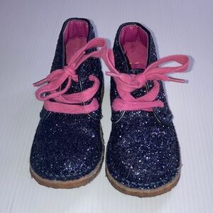 Cole Haan dark blue glitter chukka boots toddlers size 8